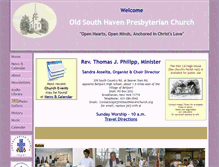 Tablet Screenshot of oldsouthhavenchurch.org